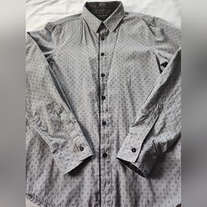 EIGHTY EIGHT PLATINUM Men's Button Up Shirt. Size Med. Long Adj. Sleeves.